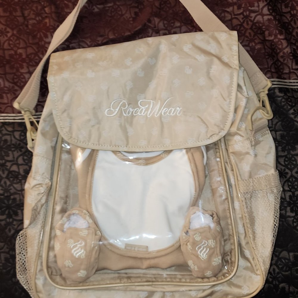 Rocawear baby bag w/ onesie, bib & booties